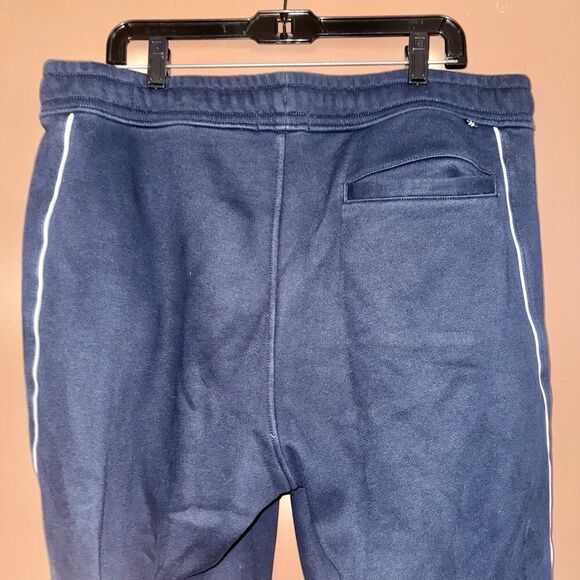 Nautica Men's Nautical Side Striped Logo Knit Fleece Sweatpants Navy - Size XL - Picture 10 of 10